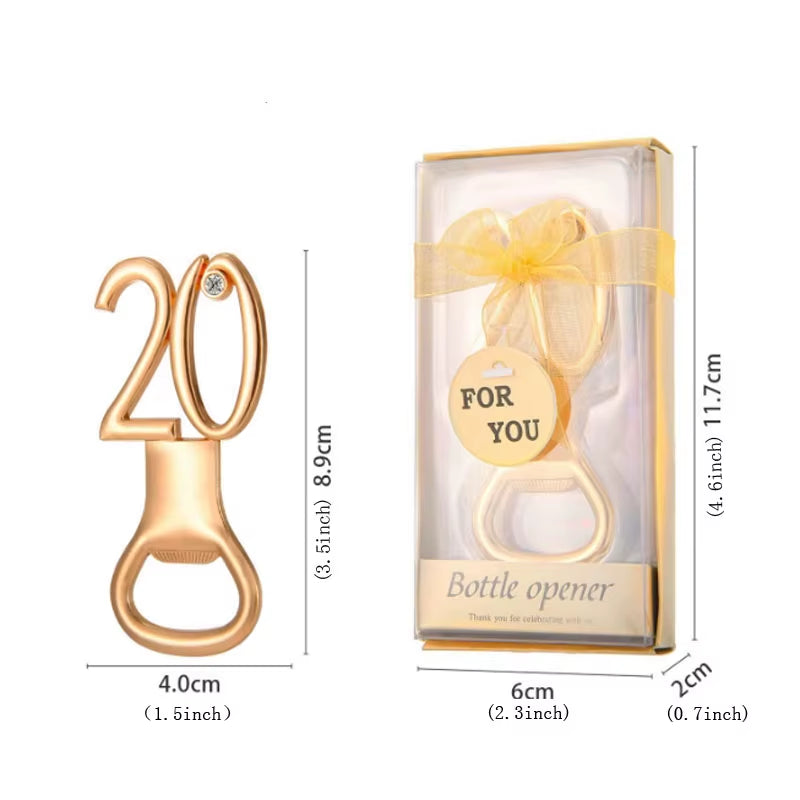 20Pcs/Lot Party Favors Wedding Souviors Wine Opener Alloy with Exquisite Gift Box for Guest Giveaways